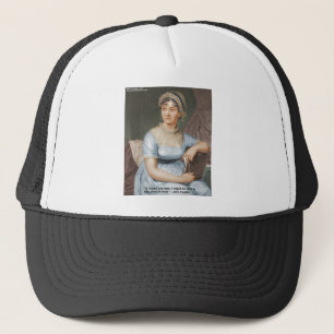 Jane Austen Loved U Less Quote On Gifts & Cards Truckerkappe