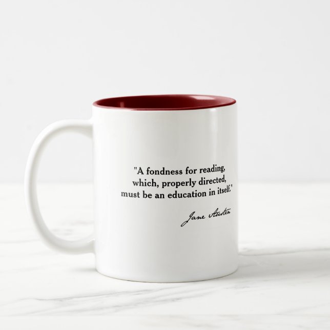 Jane Austen Mansfield Park Mug (Gauche)