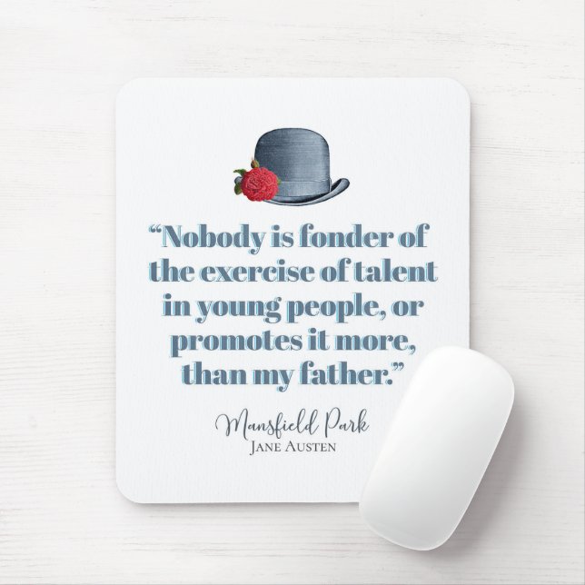 Jane Austen - Mein Vater - Vintager Hut Mousepad (Mit Mouse)