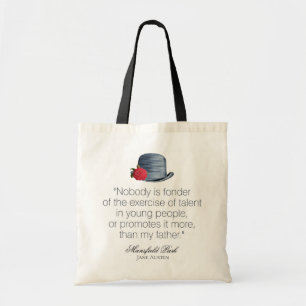 Jane Austen - Mein Vater - Vintager Hut Tragetasche