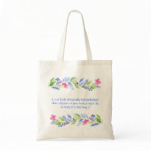 Jane Austen Motto Floral