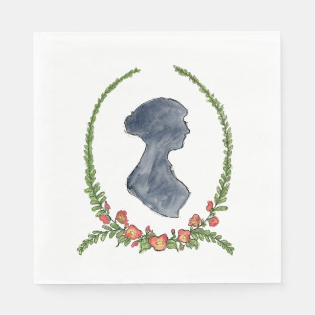 Jane Austen Napkins Serviette (Vorderseite)