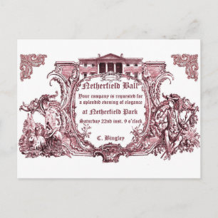 Jane Austen: Netherfield Ball Einladungskarten