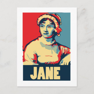 Jane Austen Obama-tized Postkarte