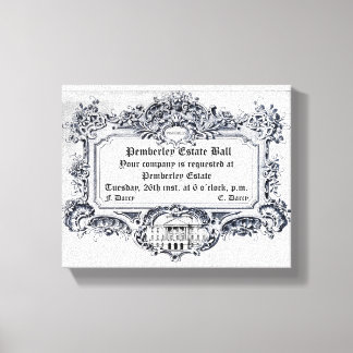 Jane Austen: Pemberley Anwesen Ball Leinwanddruck