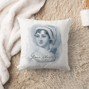 Jane Austen Portrait und Signature Kissen