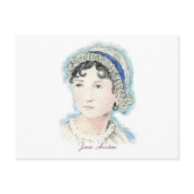 Jane Austen Portrait von Alice Flynn