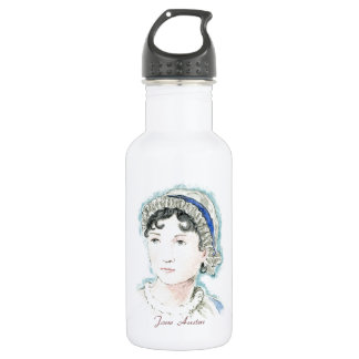 Jane Austen-Porträt durch Alice Flynn Trinkflasche