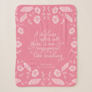 Jane Austen Pride & Prejudice Blumenkoffer Sherpadecke
