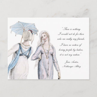 Jane Austen Quotation Friends Friendship Postcard Postkarte