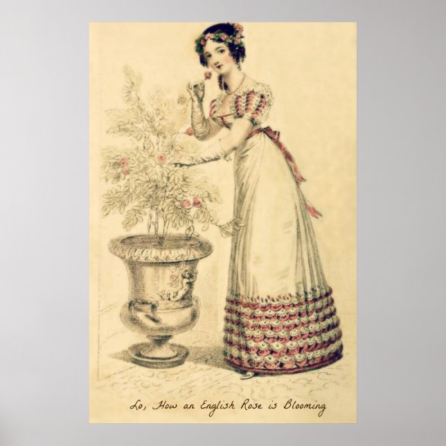 Jane Austen Regency Ball Gown Poster (Vorne)
