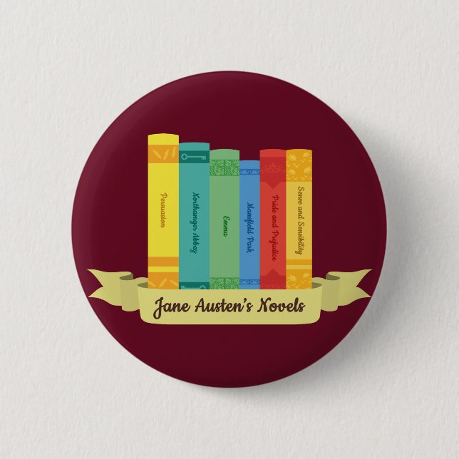 Jane Austen Romane III Button (Vorderseite)