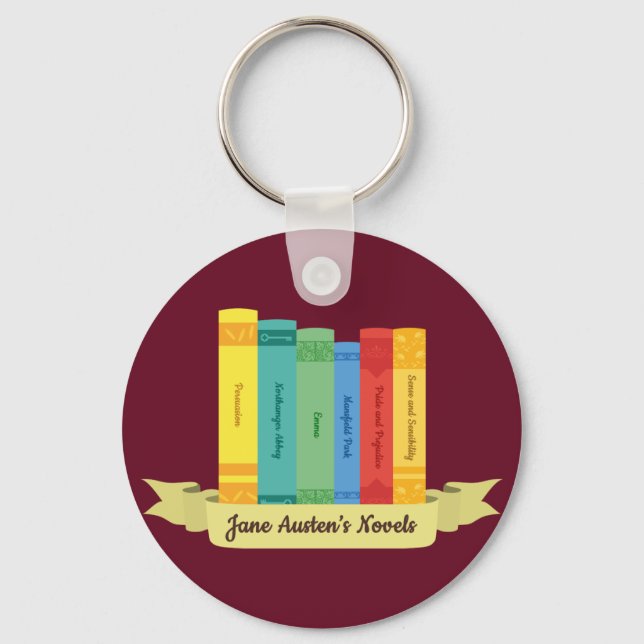 Jane Austen Romane III Schlüsselanhänger (Vorderseite)