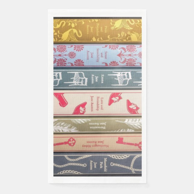 Jane-Austen-Romane-Papiertücher Serviette (Vorderseite)