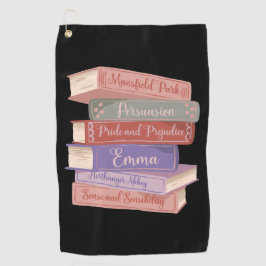 Jane Austen Romane V Golfhandtuch