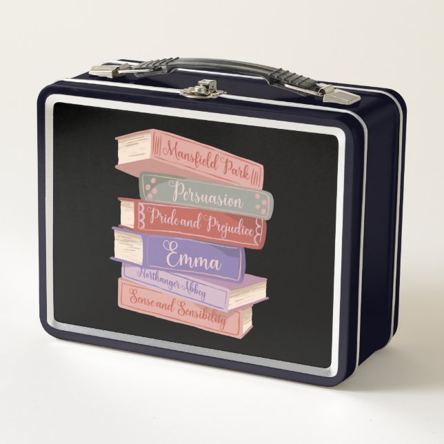 Jane Austen Romane V Metall Brotdose (Vorderseite)