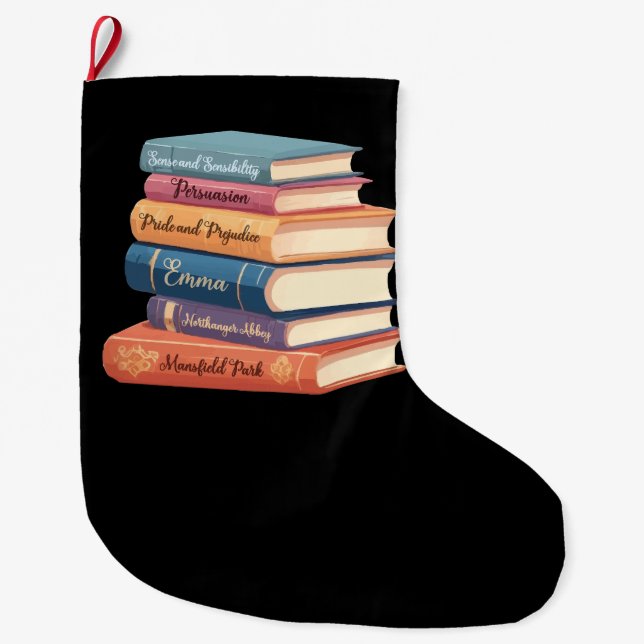 Jane Austen Romane VII Großer Weihnachtsstrumpf (Vorderseite)