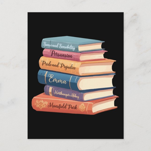 Jane Austen Romane VII Postkarte (Vorderseite)