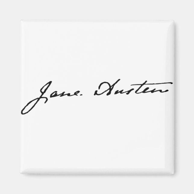 Jane Austen Signature Magnet (Vorne)