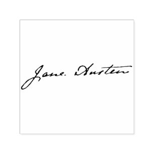 Jane Austen Signature Permastempel