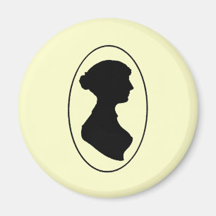 Jane Austen-Silhouette Magnet