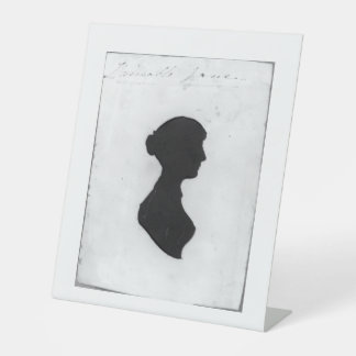 Jane-Austen-Silhouette Sockelschild