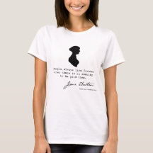 Jane Austen Silhouette und Buchquote