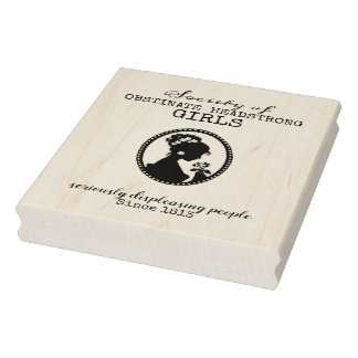 Jane Austen Society of Obstinate Headstrong Girls Gummistempel