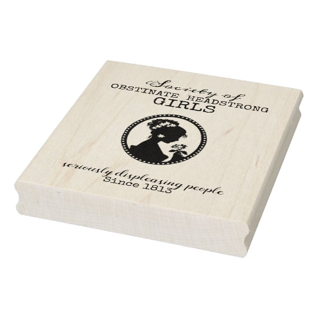 Jane Austen Society of Obstinate Headstrong Girls Gummistempel (Stempel)