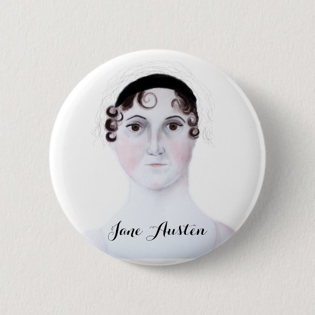 Jane Austen Standard, 2¼ Zoll Round Button (Vorderseite)