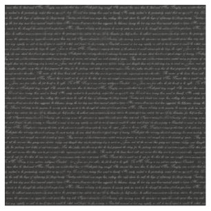 Jane Austen-Text-Schwarzweiss-Gewebe Stoff