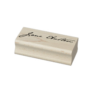 Jane Austen-Unterzeichnung Gummistempel