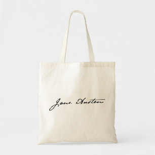 Jane Austen-Unterzeichnung Tragetasche