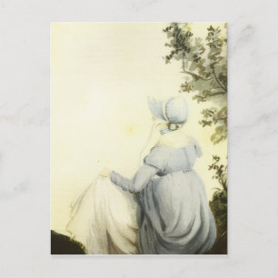 Jane-Austen-Wasserfarbenporträt Postkarte