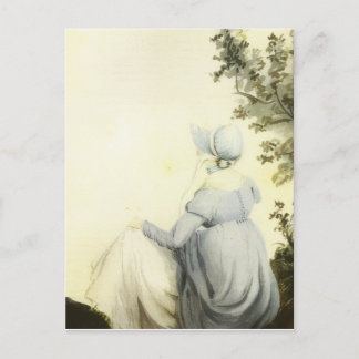 Jane-Austen-Wasserfarbenporträt Postkarte