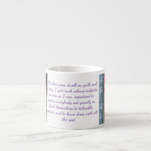 Jane Austen Zitat (Lila) Espressotasse