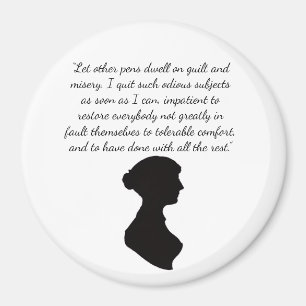 Jane-Austen-Zitat-Magnet Magnet