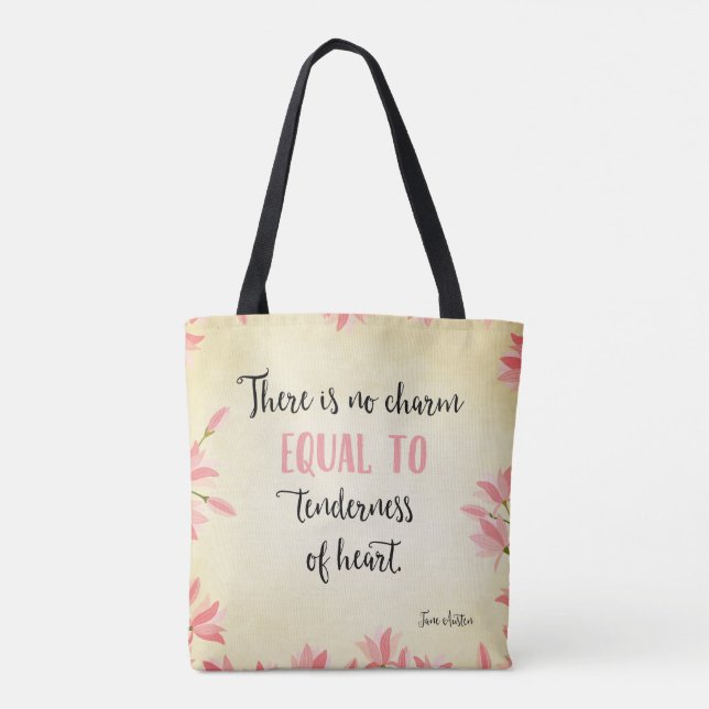 Jane Austen-Zitat Tasche (Rückseite)