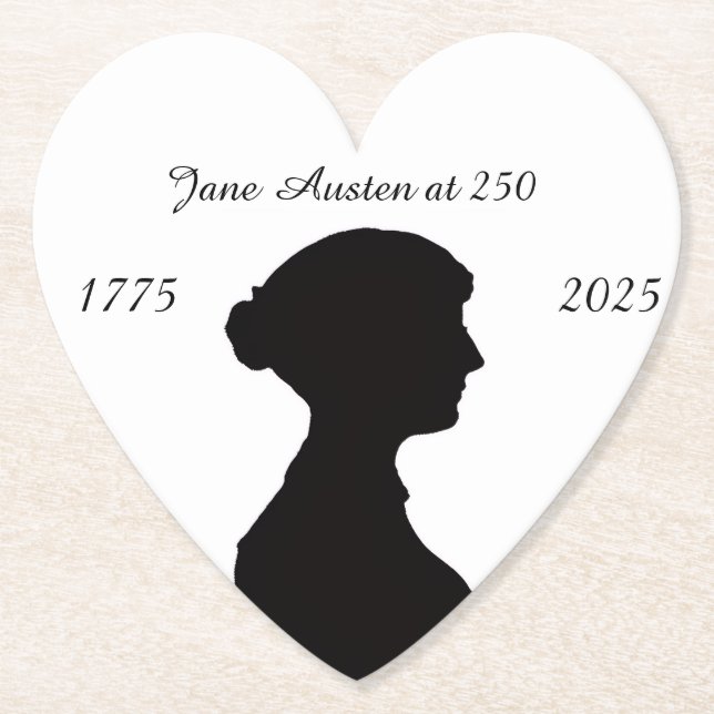 Jane Austen zum 250. Untersetzer (Vorderseite)