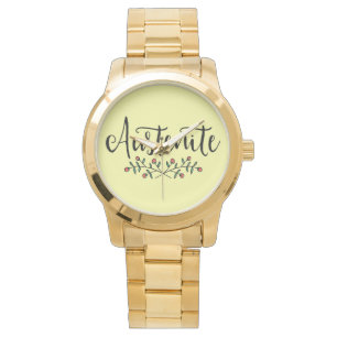 Jane Austenblumenaustenit Armbanduhr