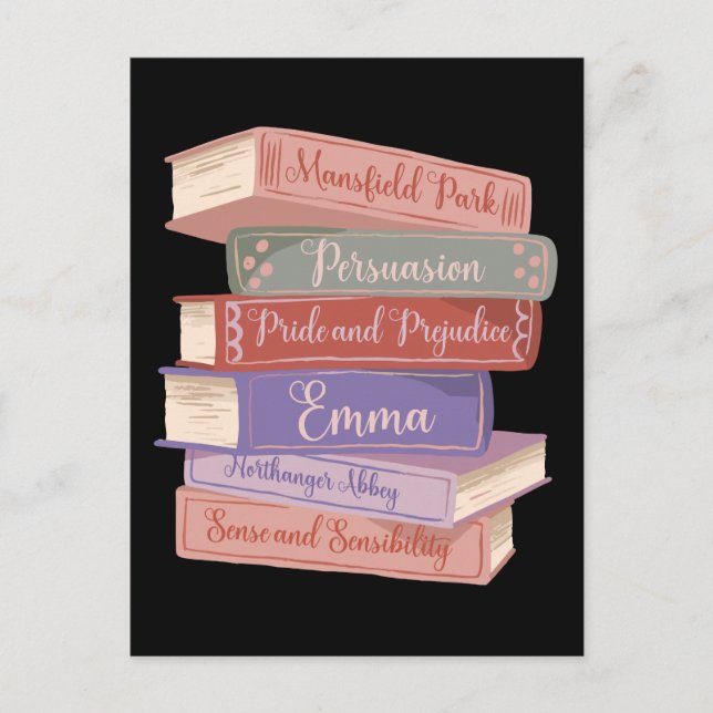 Jane Austen's Novels V Postkarte (Vorderseite)