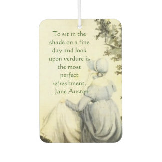 Jane Austen's Portrait +quote Autolufterfrischer