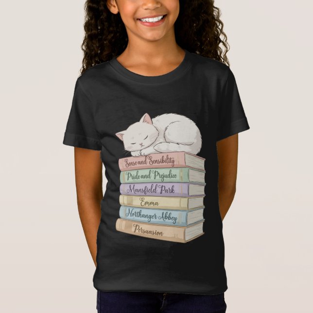 Jane Austens Romane IX T-Shirt (Vorderseite)