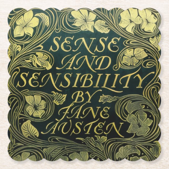 Jane Austen's "Sense and Sensibility"  Untersetzer (Vorderseite)