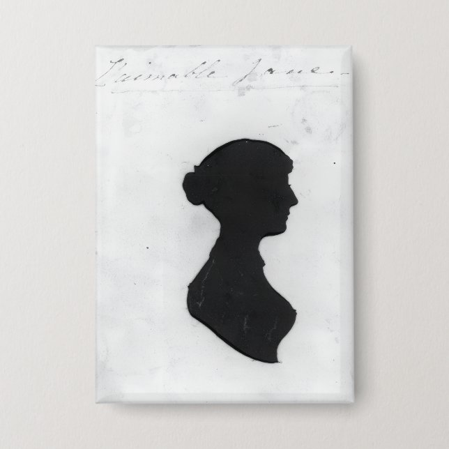 Jane Austens Silhouette Button (Vorderseite)