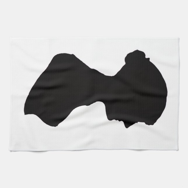 Jane Austen's silhouette Geschirrtuch (Horizontal)