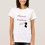 Jane Austin Pride und Prejudice T-Shirt<br><div class="desc">Angesehene Silhouette des Autors mit Zitat auf der Vorderseite und "Ich verheiratet MY Mr. Darcy auf der Rückseite"</div>