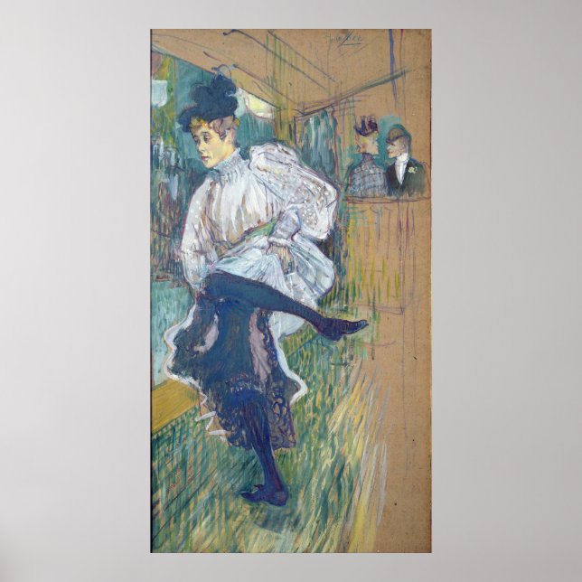 Jane Avril Dancing, c.1892 Poster (Vorne)