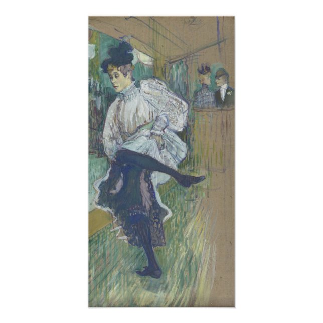 Jane Avril Dancing von Henri de Toulouse-Lautrec Poster (Vorderseite)