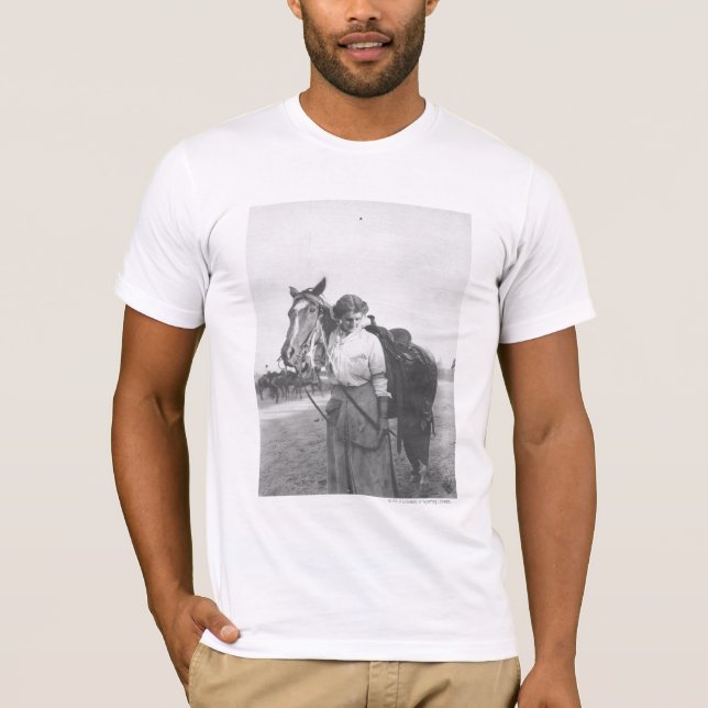 Jane Bernoudi und ihr Pferd T-Shirt (Vorderseite)
